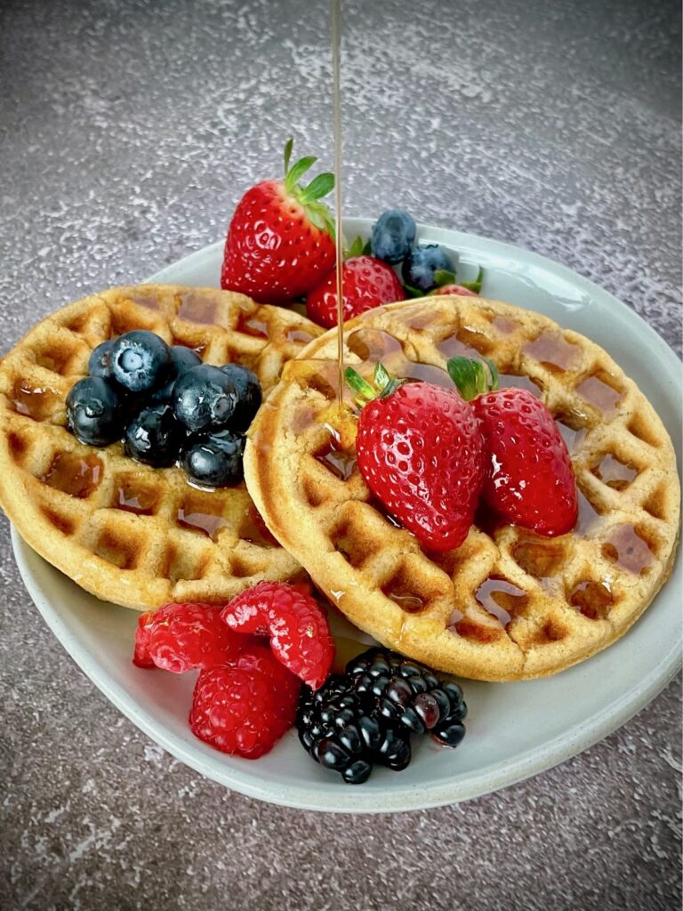 Waffles Veganos Ricos en Proteínas